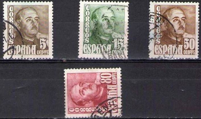z vendido ESPAÑA 1948 1020/3 Sellos General Franco completa usados Espana Spain Espagne Spagna Spanje Spanien Stamps 